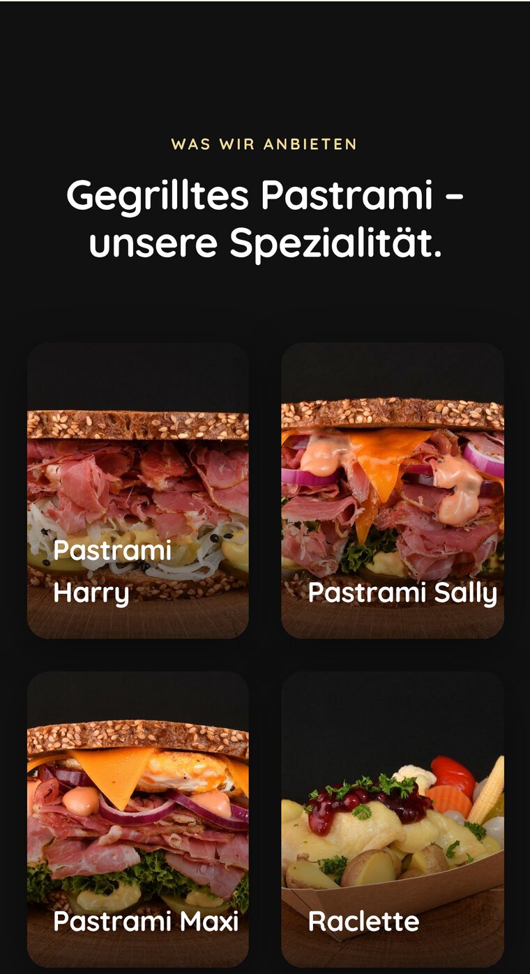 Mobile Ansicht der Website laras-kantinchen.de